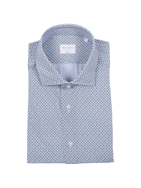 Xacus geometric-print shirt