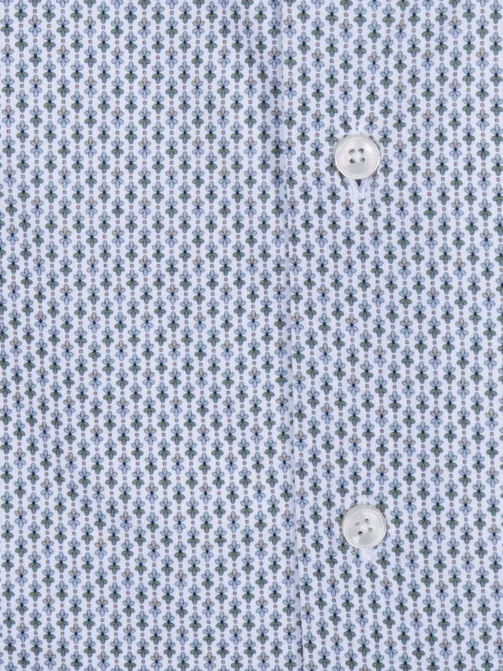 Xacus Overhemd met geometrische print Wit