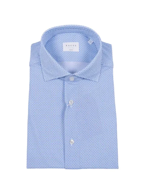 Xacus 기하학 프린트 셔츠