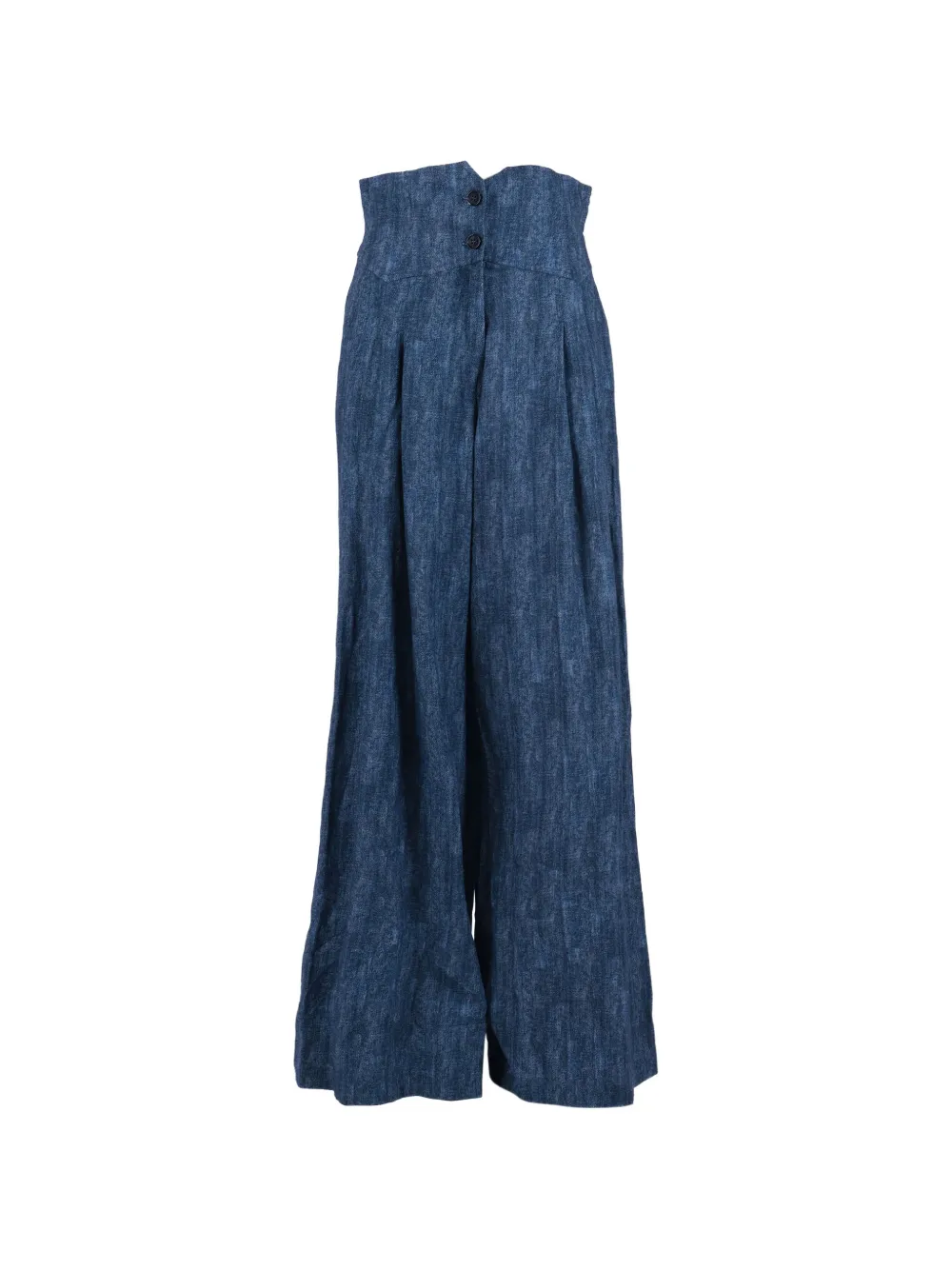 Ermanno Scervino button-detail palazzo pants - Blu