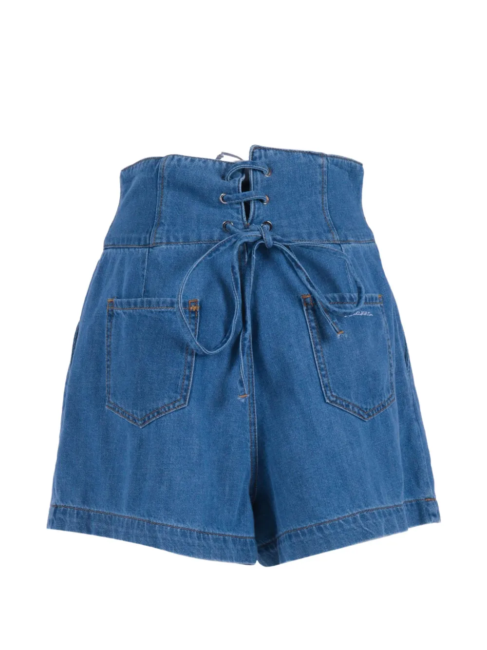  Ermanno Scervino Bermudas Con Bolsillo De Parche - Azul 