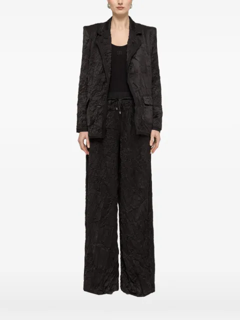 NISSA crinkle-effect blazer