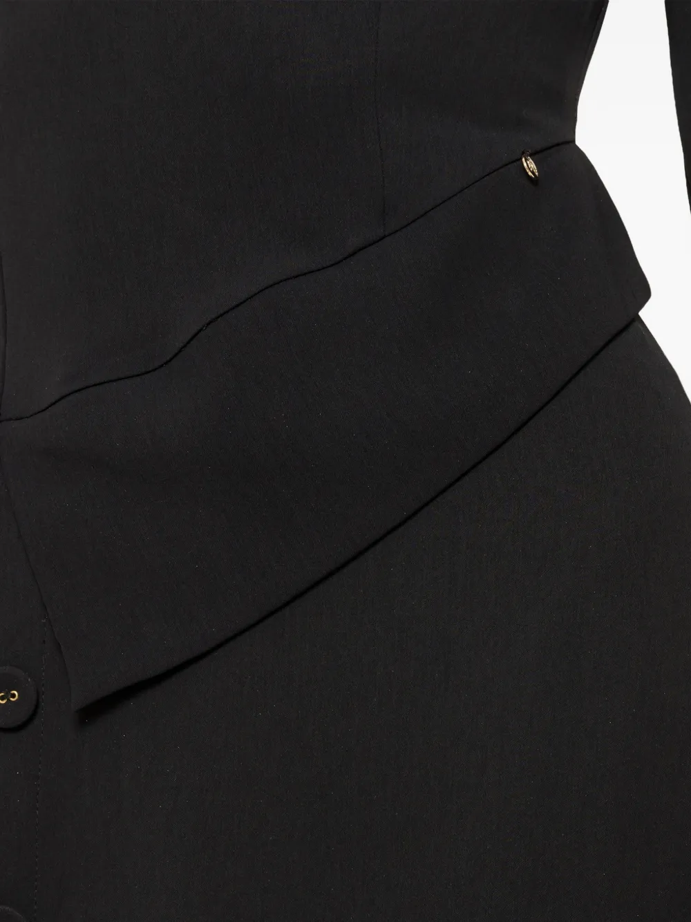 NISSA Midi-jurk met knoopdetail Zwart