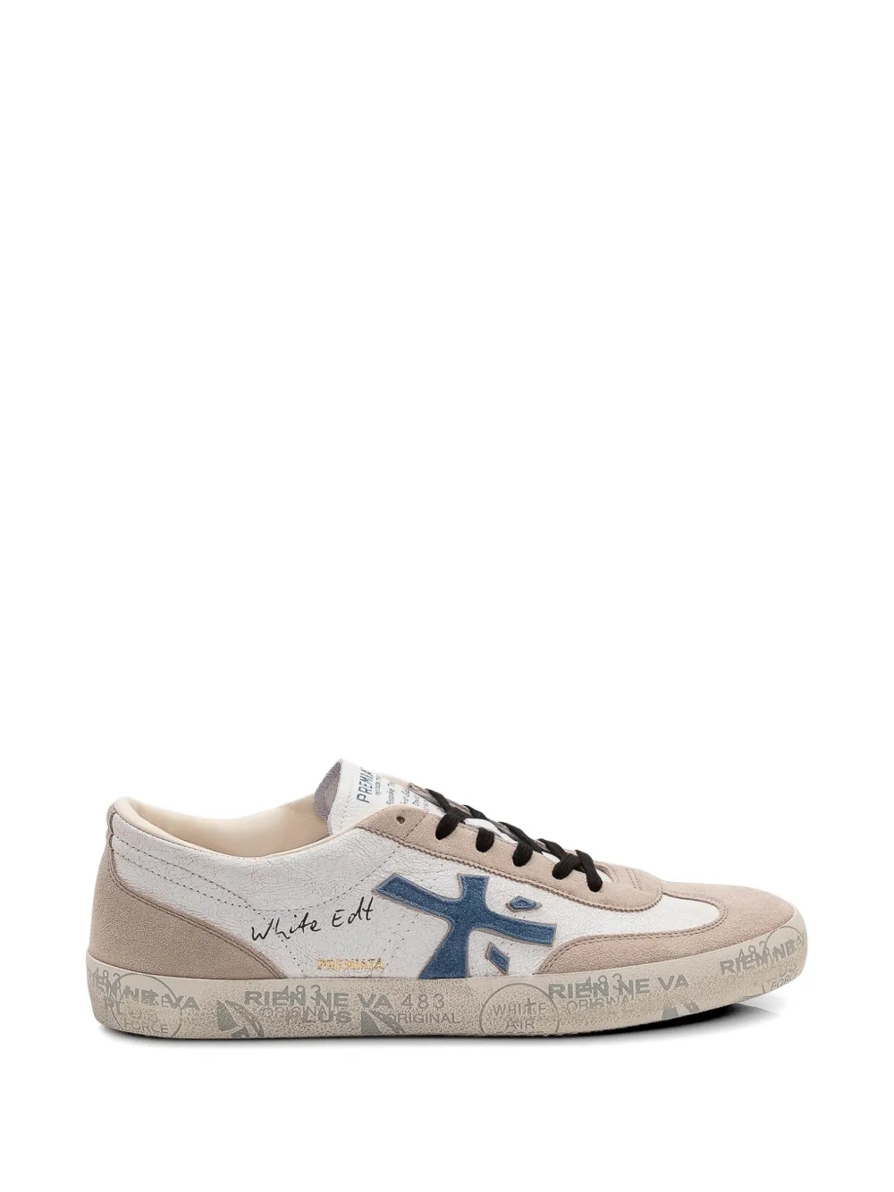 Premiata David 8089 logo sneakers - Nude