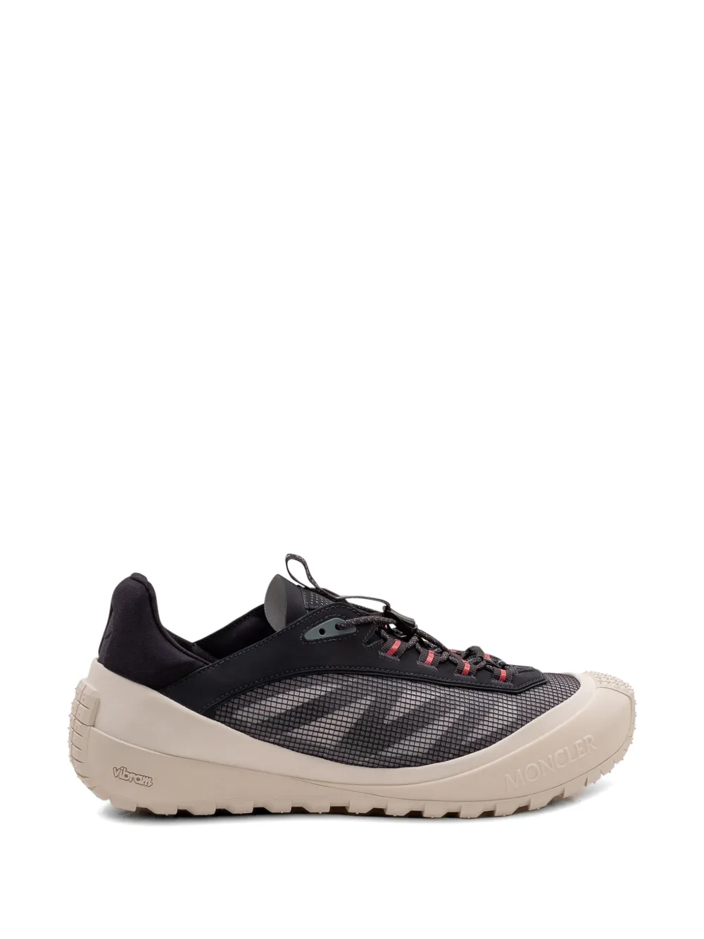 Moncler low-top lace-up sneakers Zwart
