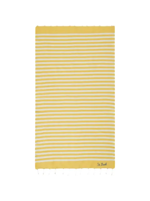 MC2 Saint Barth striped tassel beach towel