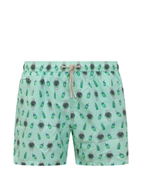 MC2 Saint Barth watch print swim shorts