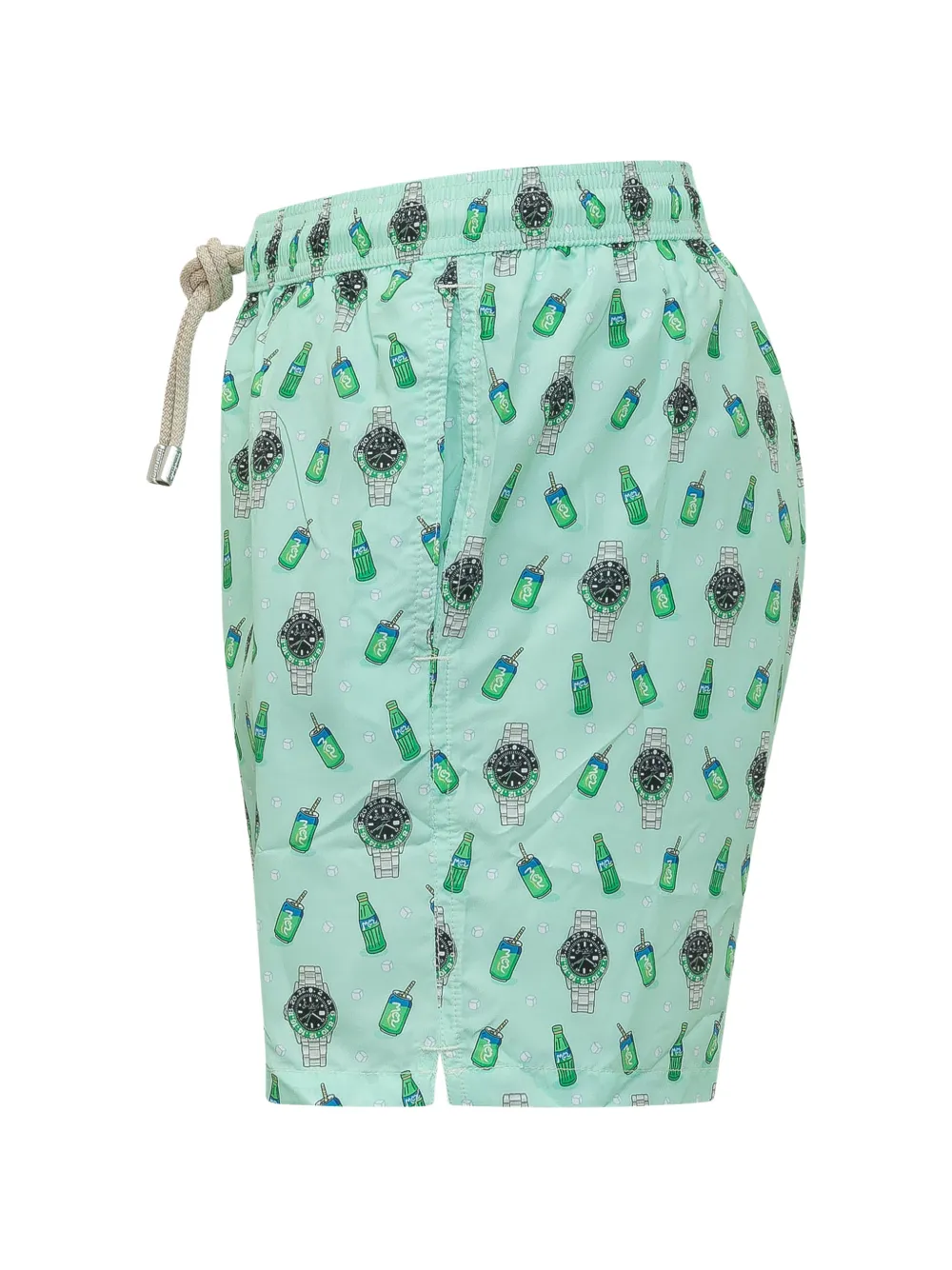  Mc2 Saint Barth Short De Bain à Imprimé Graphique - Vert 
