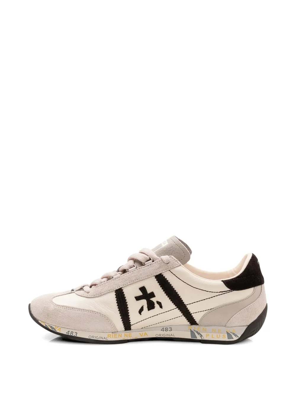 Premiata Jackyx logo-patch sneakers Beige