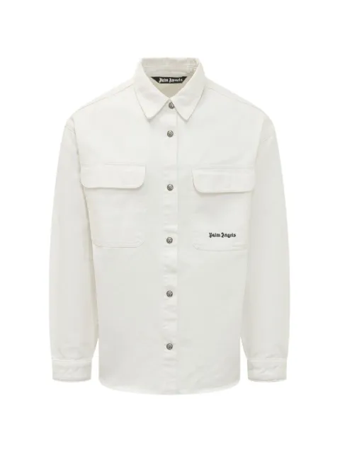 Palm Angels logo-print loose-fit shirt
