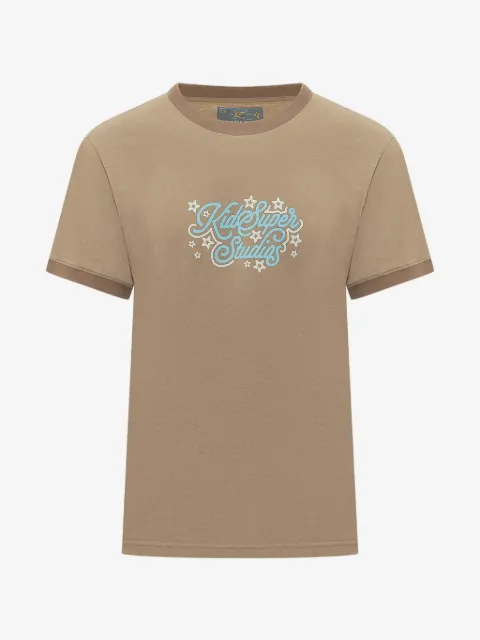 KidSuper playera con motivo de estrella y logo estampado