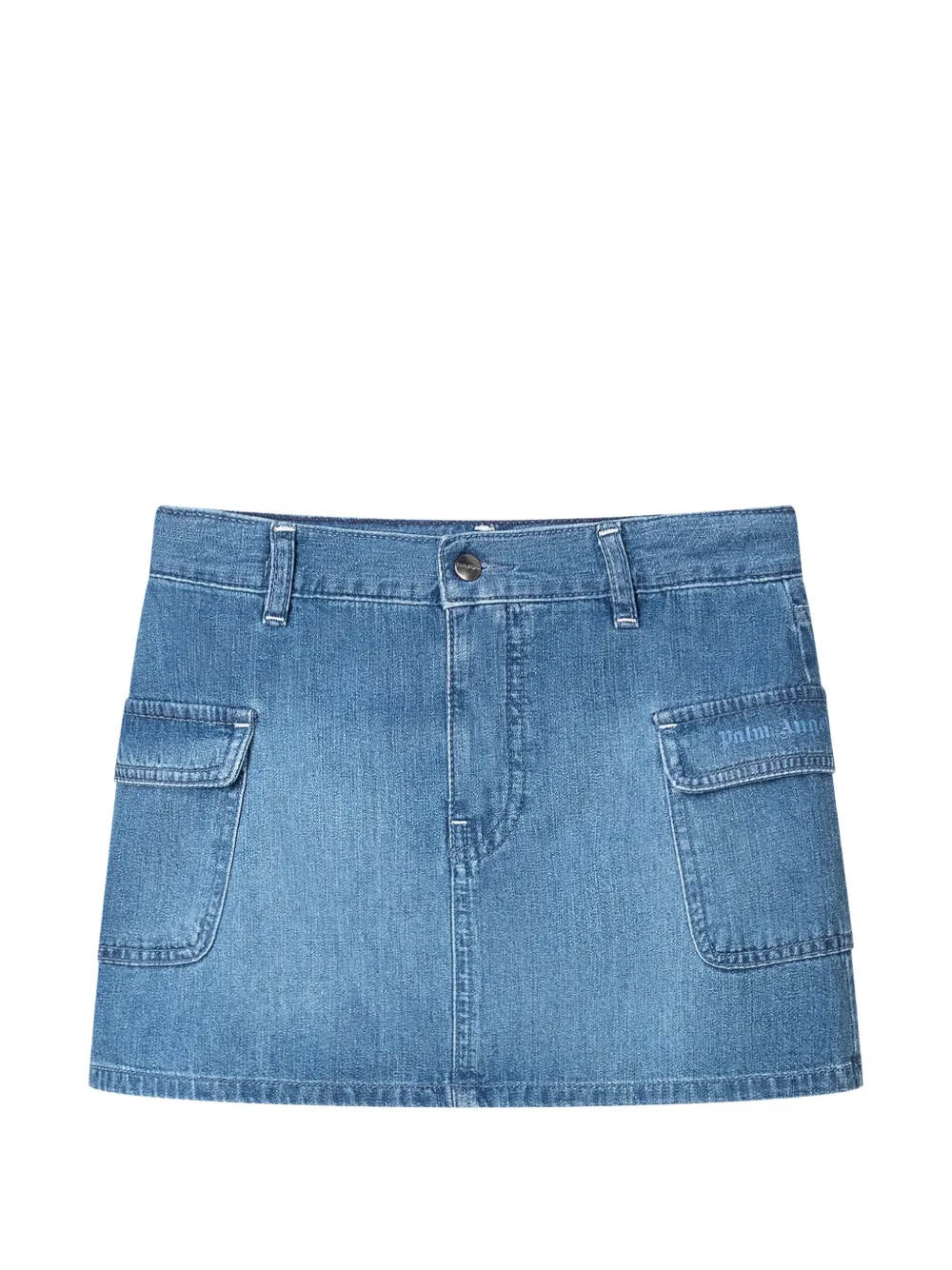 Palm Angels Kids cargo mini skirt - Blu