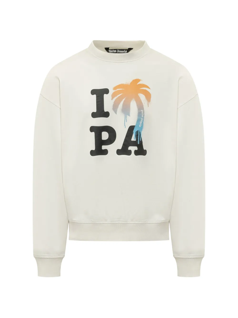 Palm Angels I Love PA printed sweatshirt - Toni neutri