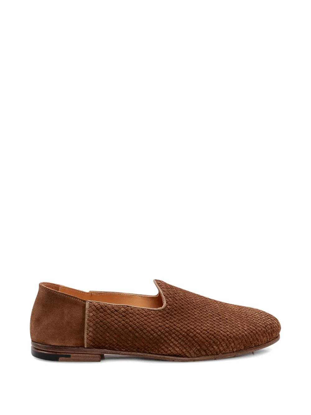 Premiata interwoven suede loafers - Brown