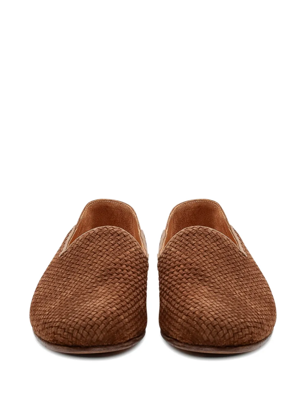 Premiata Geweven suede loafers Bruin