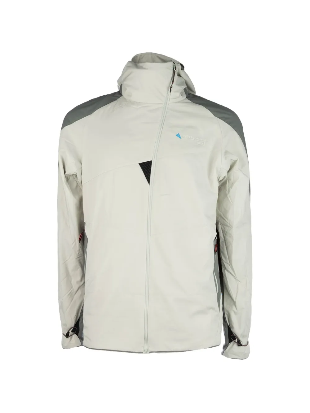 Klättermusen Vili asymmetric-zip hooded jacket - Grigio
