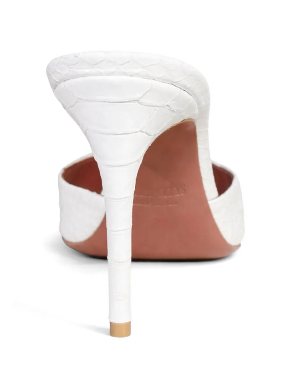 Paris Texas Vera sandalen met krokodillen-reliëf en open neus Wit