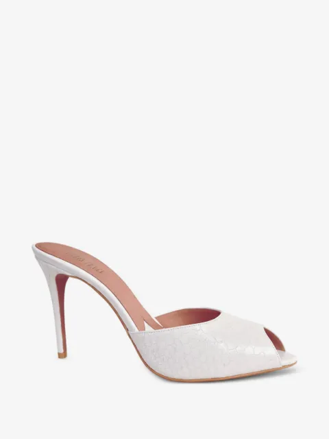 Paris Texas Vera crocodile-effect open-toe heeled sandals