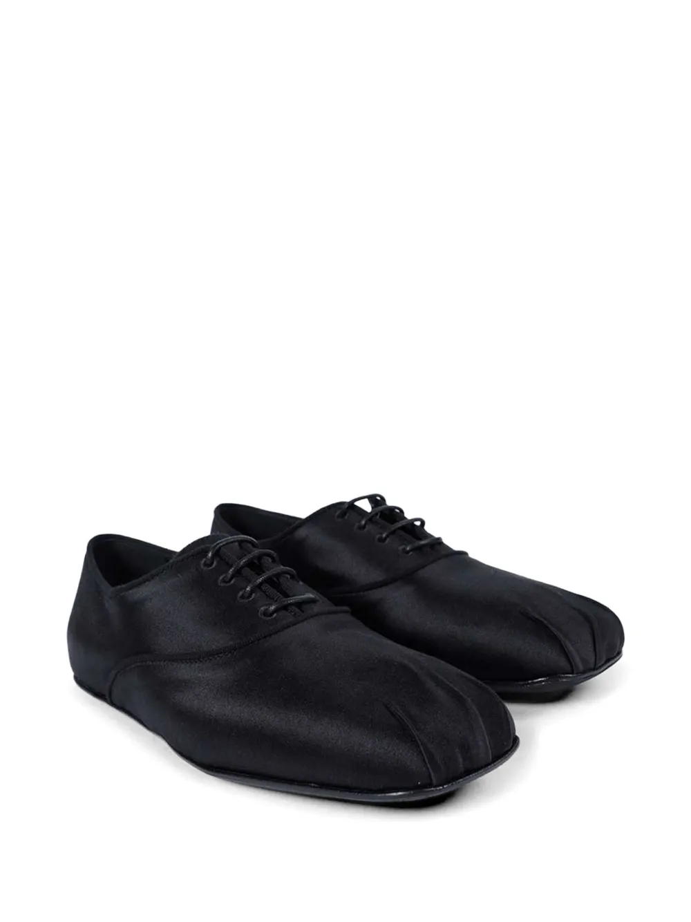 Ann Demeulemeester Tavis satin oxford shoes Zwart