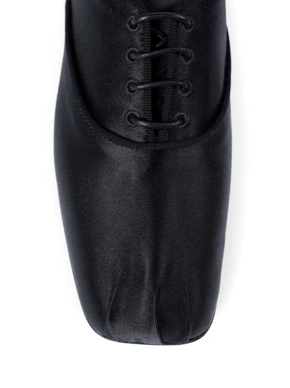 Ann Demeulemeester Tavis satin oxford shoes Zwart