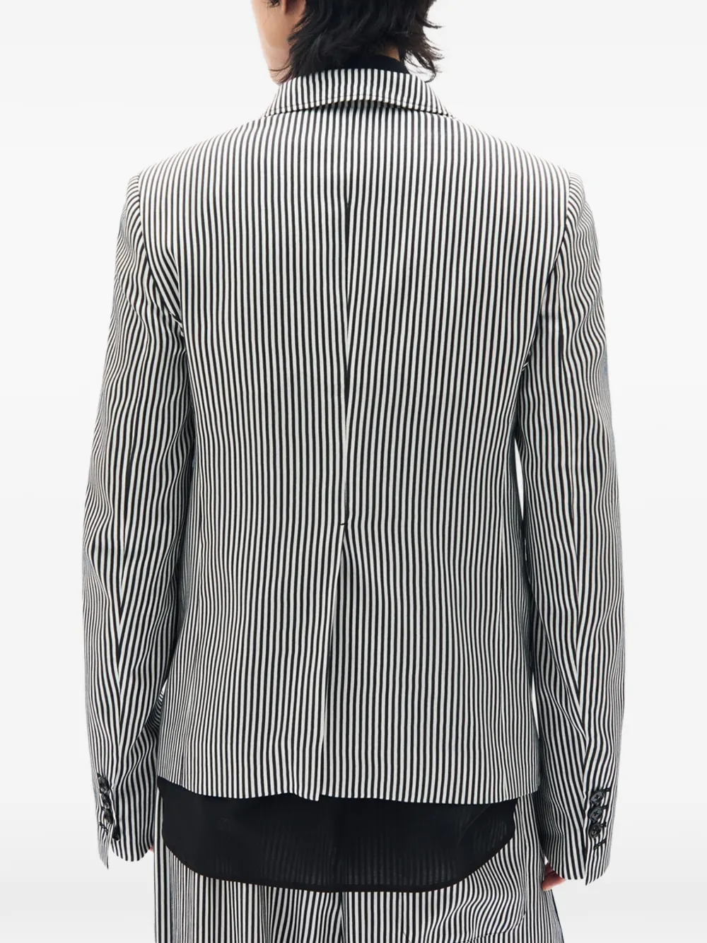 Ann Demeulemeester Josh gestreepte blazer Zwart