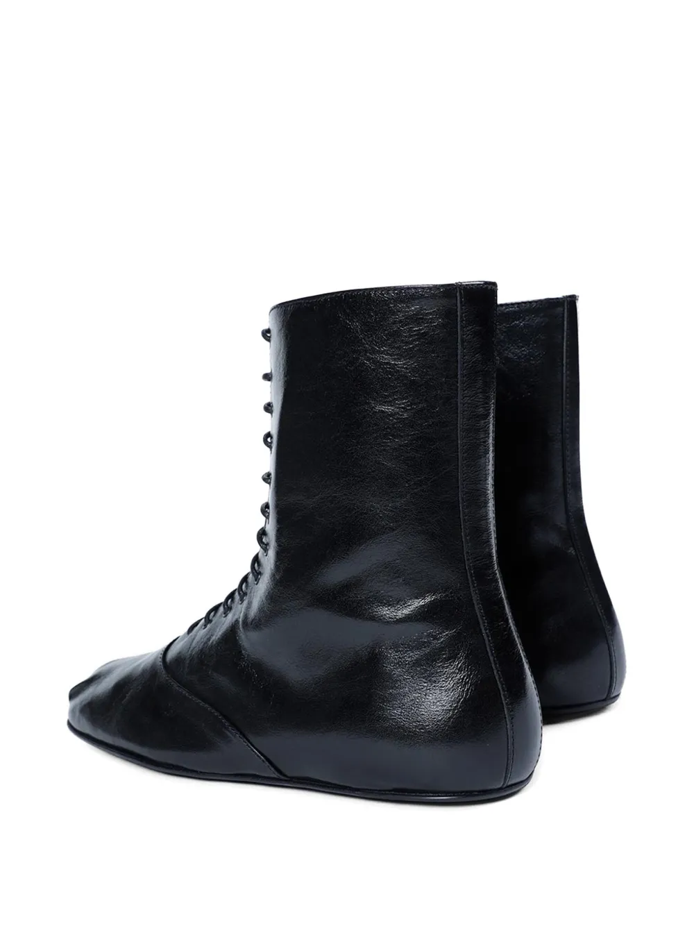 Ann Demeulemeester Monil leren laarzen Zwart