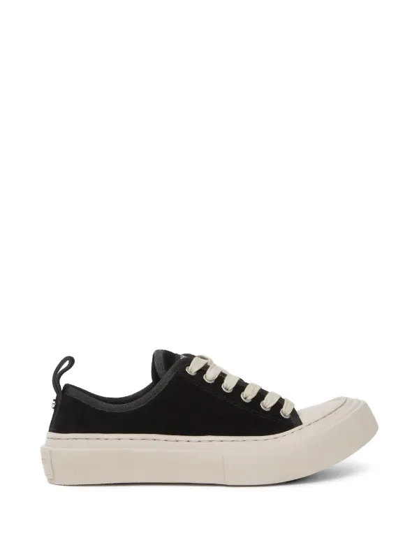 Ann Demeulemeester Halli Suede Platform Sneakers in Black