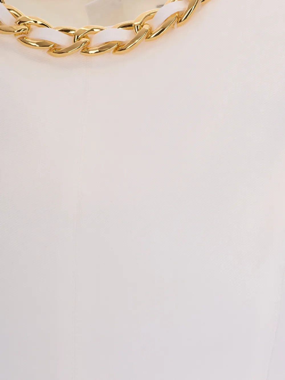 Elisabetta Franchi Top met ketting Beige