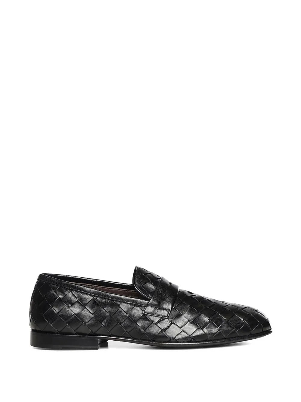 Galliano woven-leather loafers - Nero
