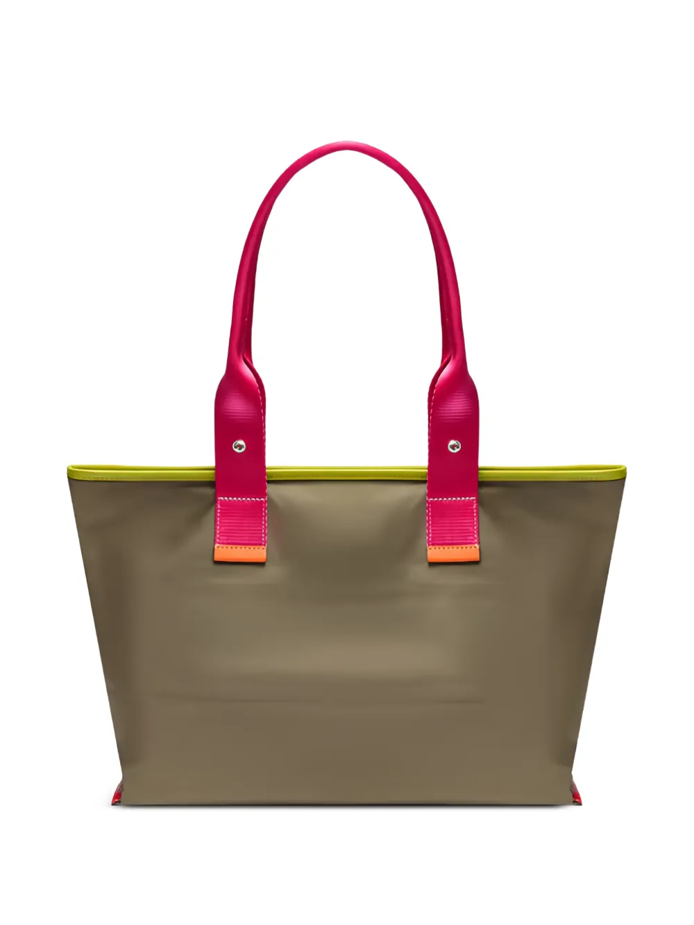 Lancel Shopper met jacquard en rits Beige