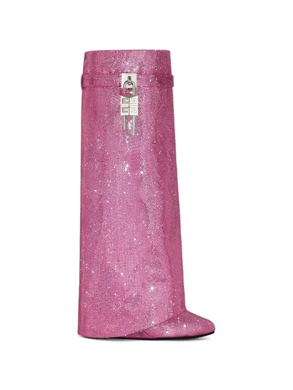 Givenchy Shark Lock Boots in Pink