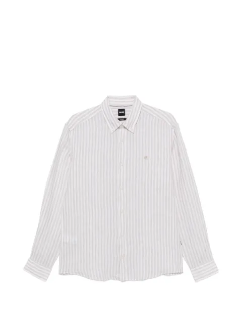 BOSS striped button-down shirt