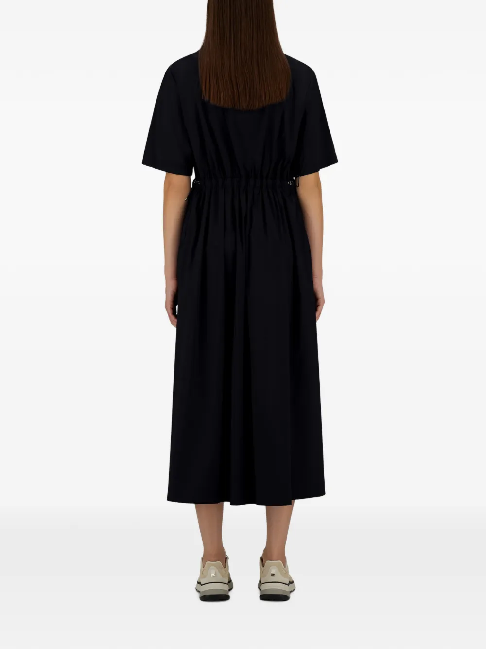 Herno Midi-jurk met shirtkraag Zwart