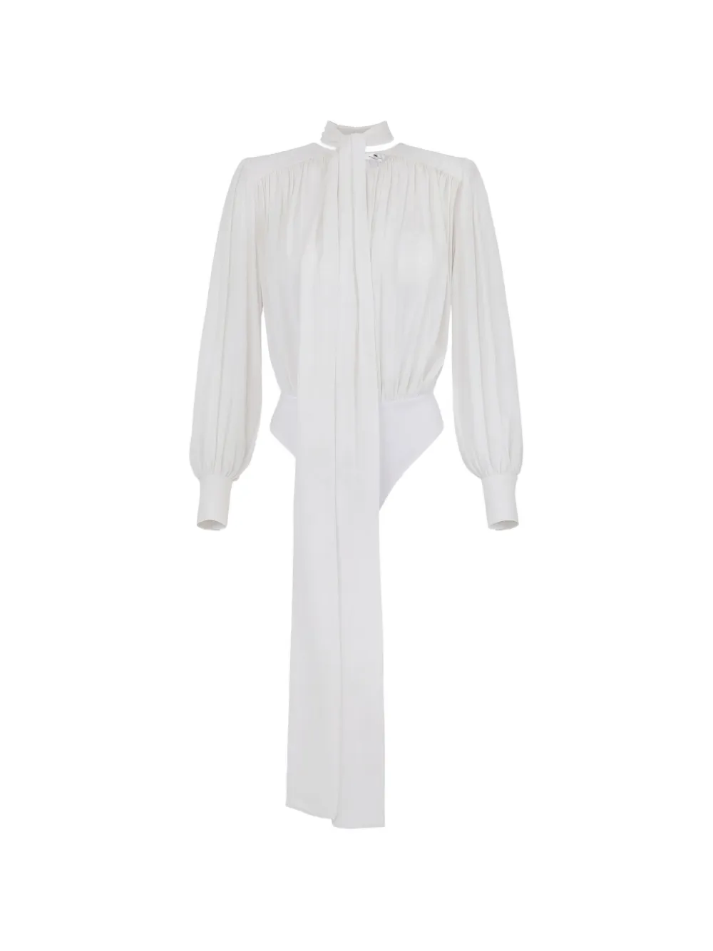 Elisabetta Franchi balloon-sleeve bodysuit - Bianco