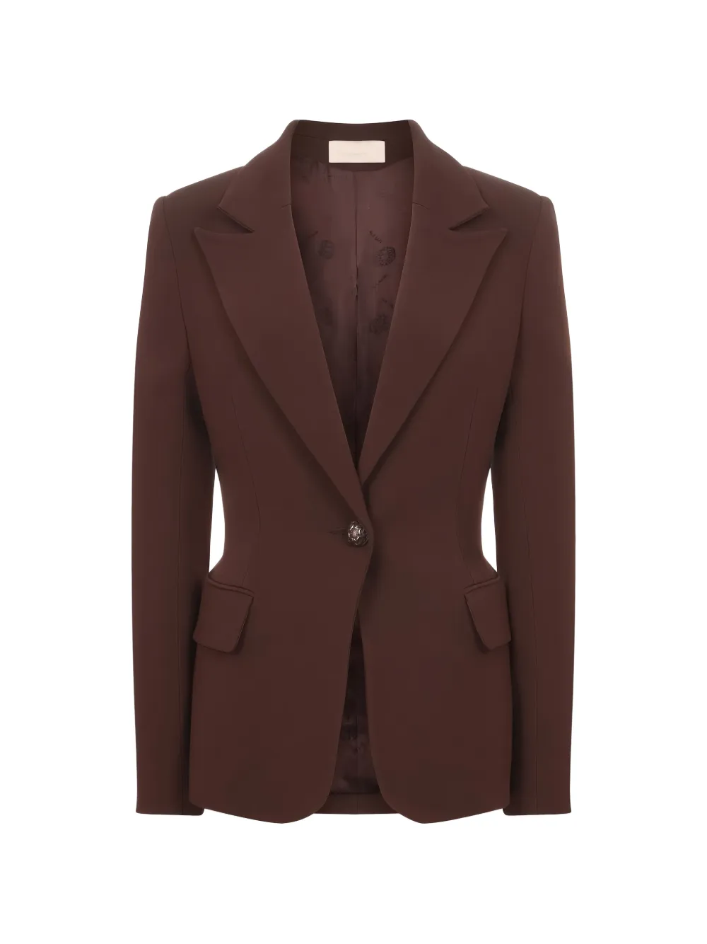 Elie Saab single-breasted blazer - Marrone