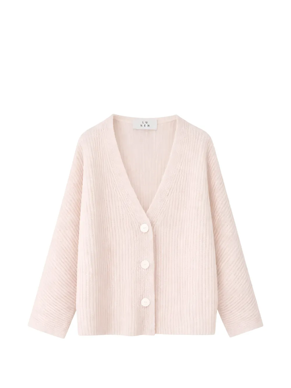 LU REN Yamabuki V-neck cardigan - Rosa