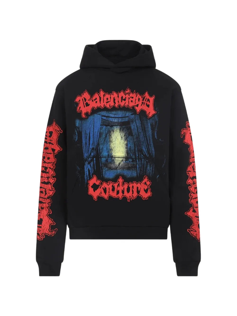 Balenciaga graphic-print hoodie - Nero