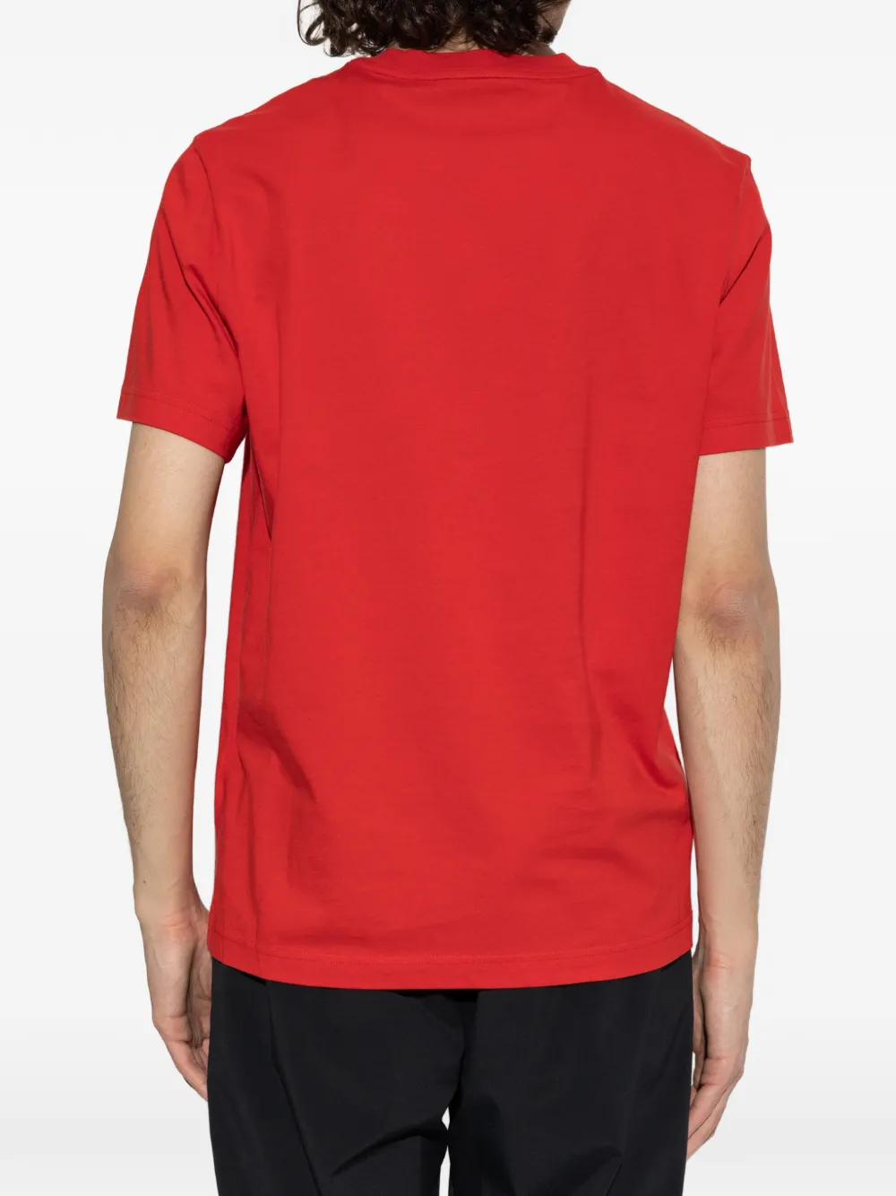 Moncler T-shirt met geborduurd logo Rood