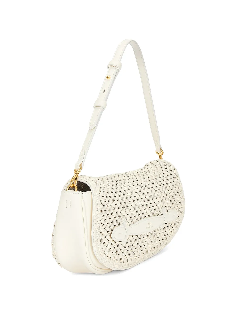 Polo Ralph Lauren Borsa a spalla intrecciata - Bianco