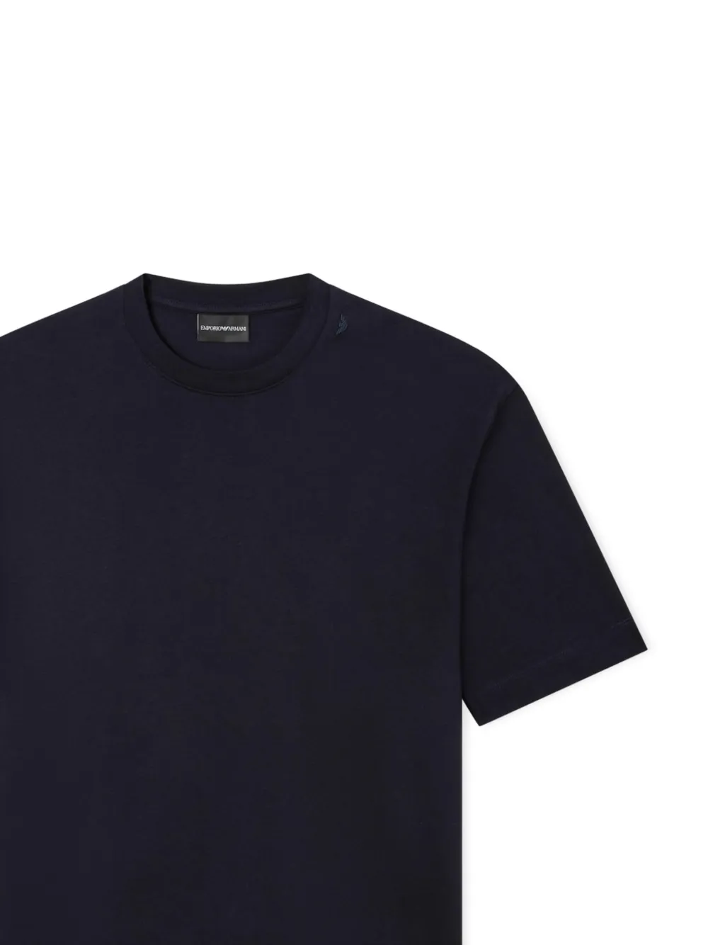 Emporio Armani T-shirt met geborduurd logo Blauw