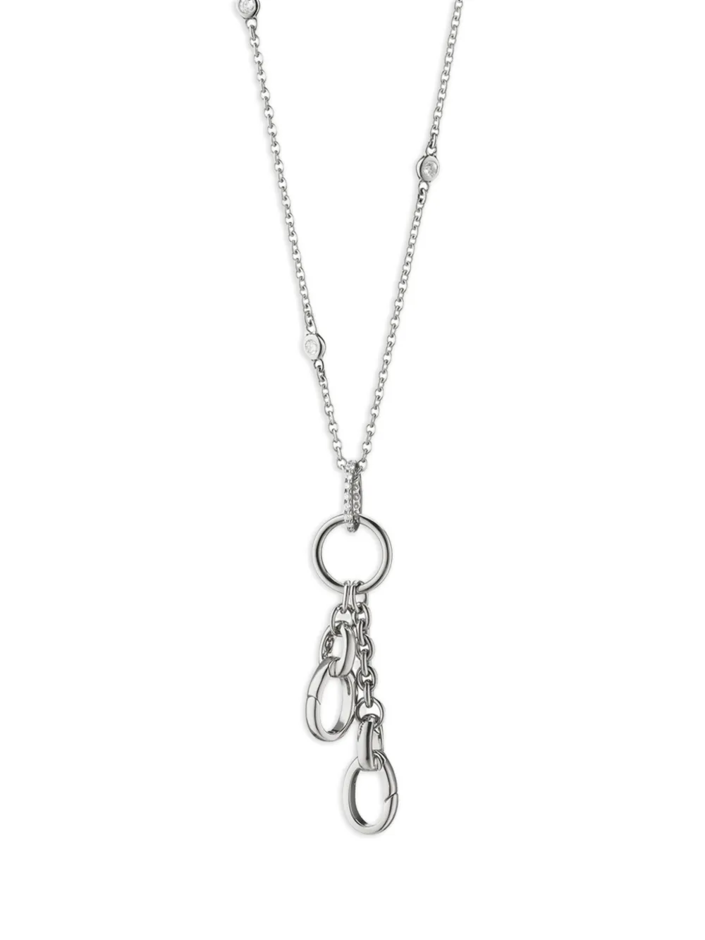  Monica Rich Kosann Circle-charm Necklace - Silver 