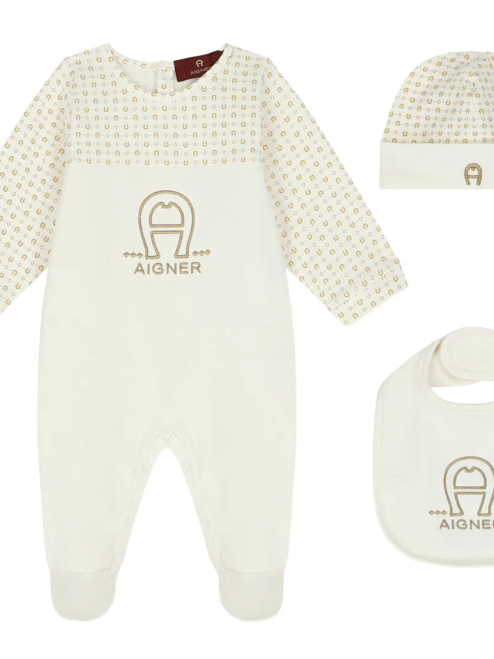  Aigner Kids Set De Pelele Con Logo Estampado - Neutro 