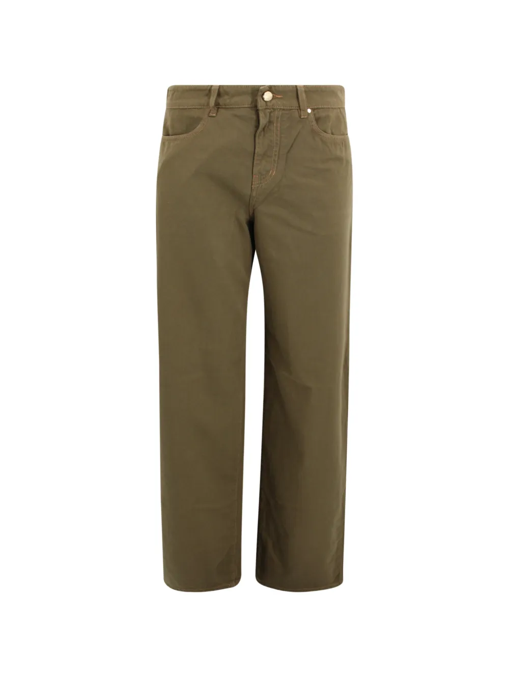 Max Mara patch-pocket straight trousers - Verde