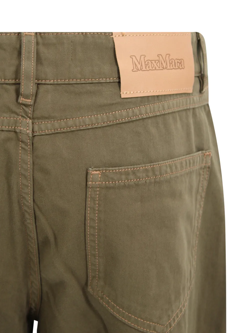 Max Mara Straight broek Groen