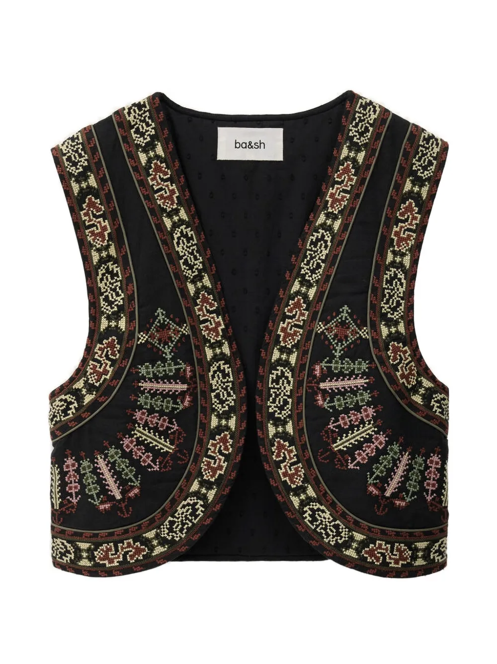 Ba&Sh embroidered vest - Schwarz