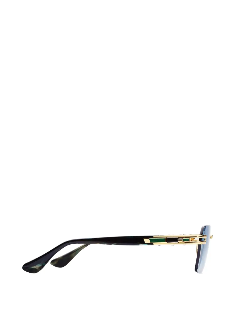  Dita Eyewear Meta-evo Geometric-frame Sunglasses - Gold 
