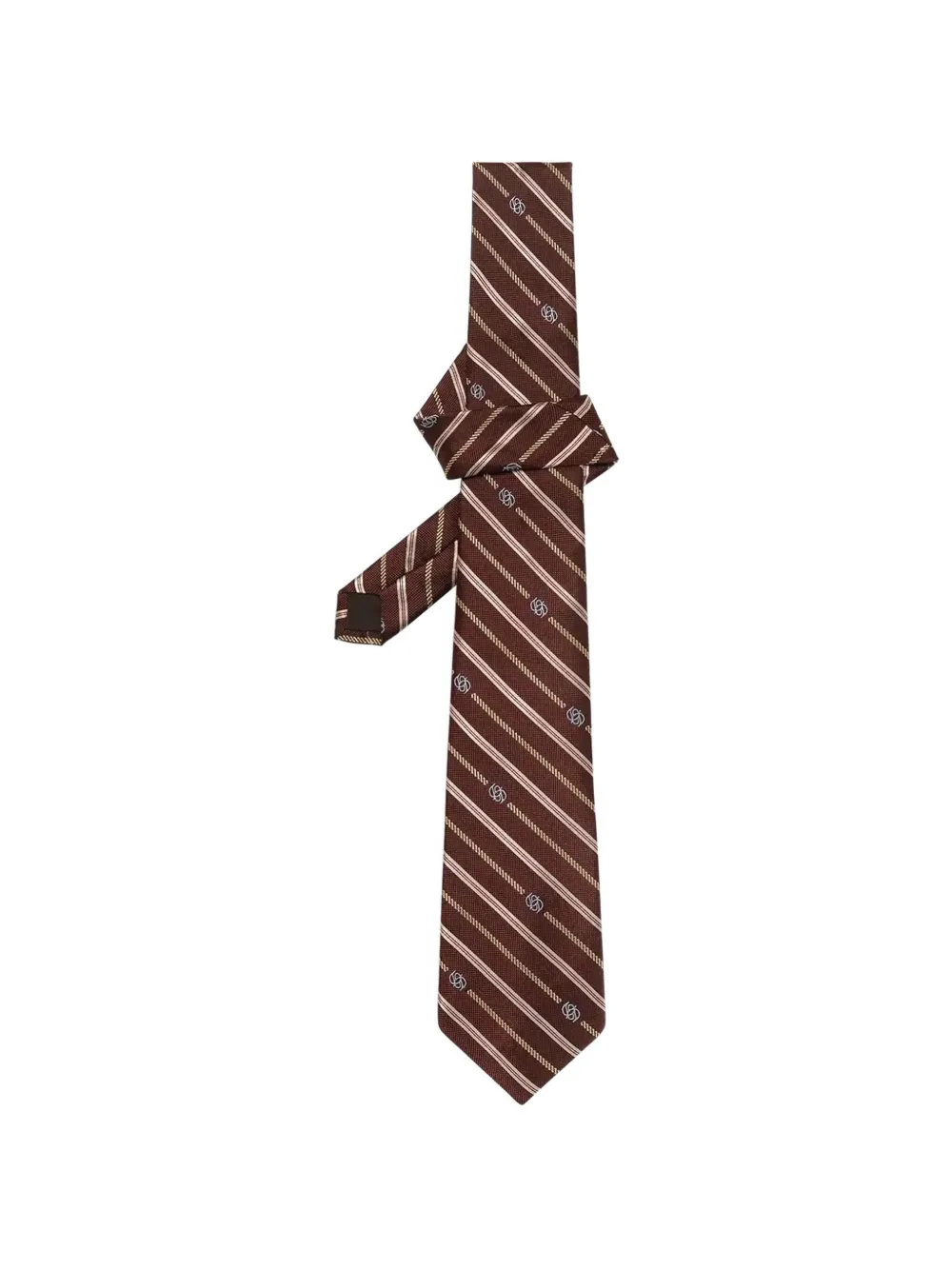 Drôle De Monsieur striped tie - Rosso