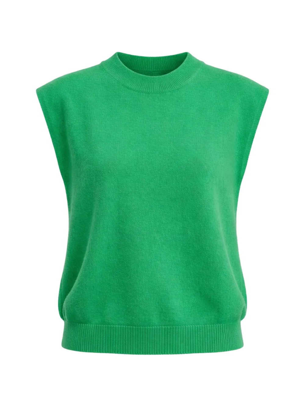 BRODIE CASHMERE Tina crew-neck vest - Verde