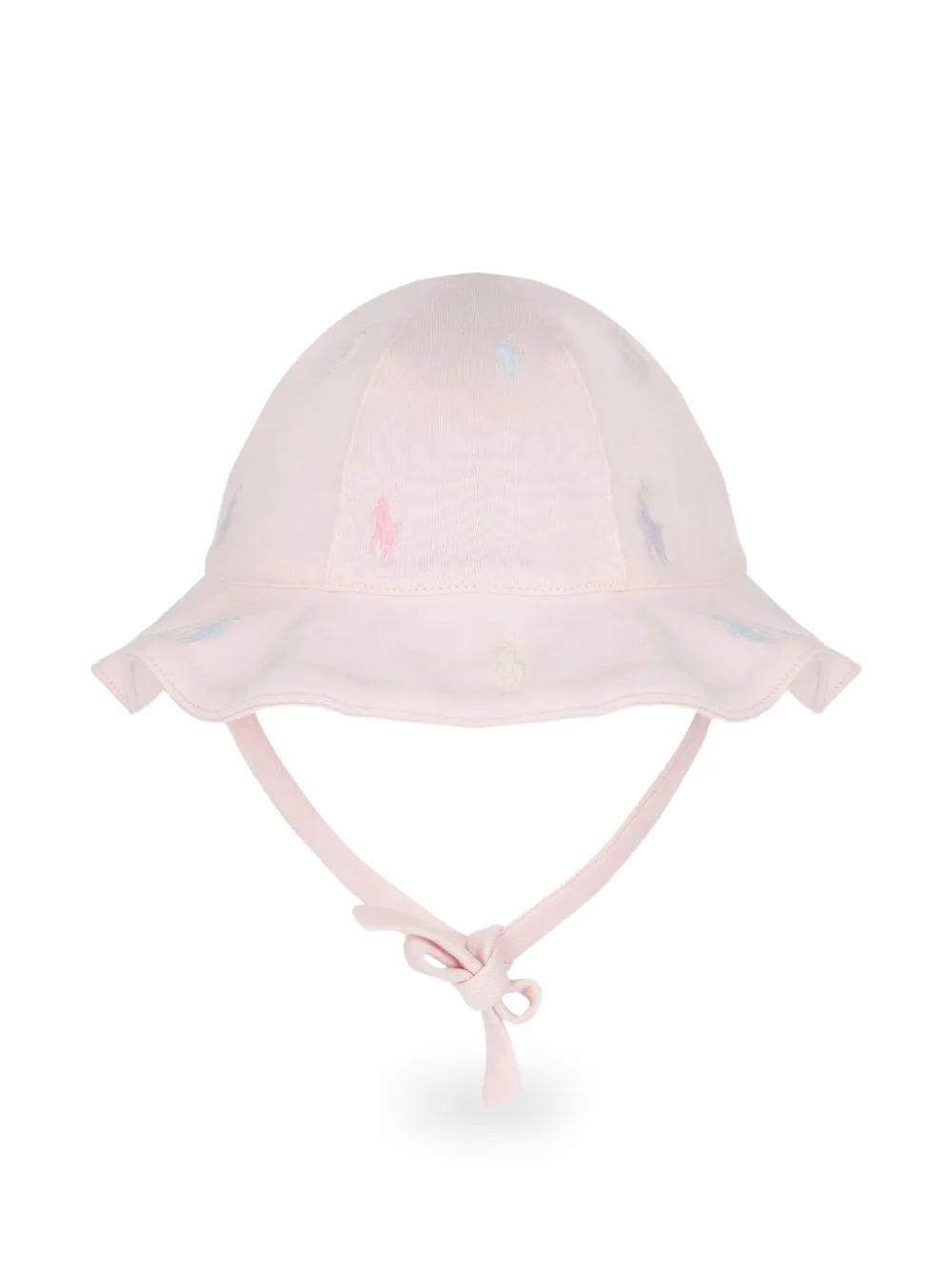 POLO RALPH LAUREN KIDS Cappello estivo con ricamo - Rosa