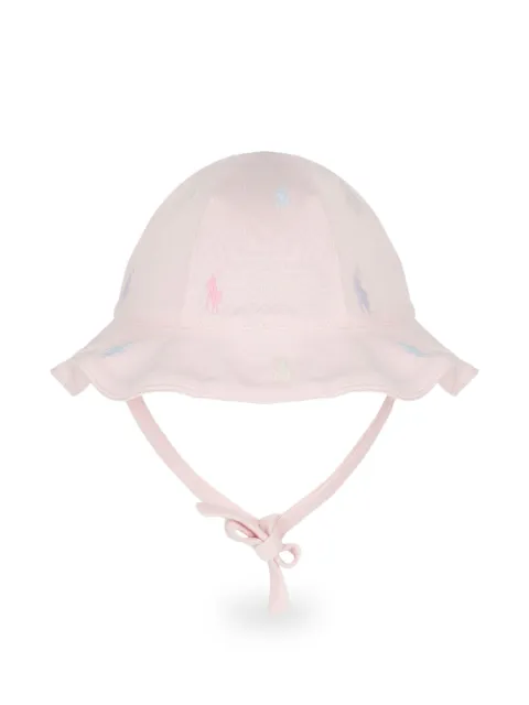 POLO RALPH LAUREN KIDS embroidered sun hat